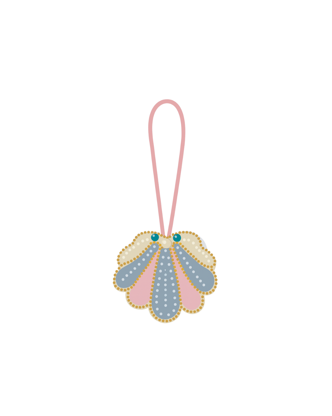 Mermaid Shell – Beaded Charm