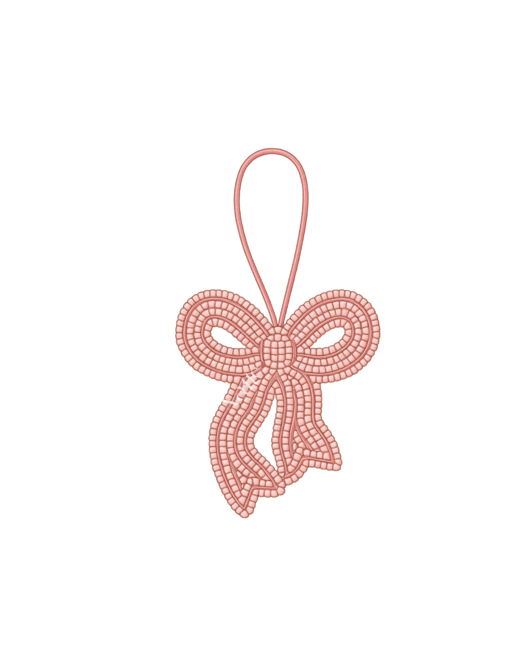 Softie Bow – Hand Beaded Charm