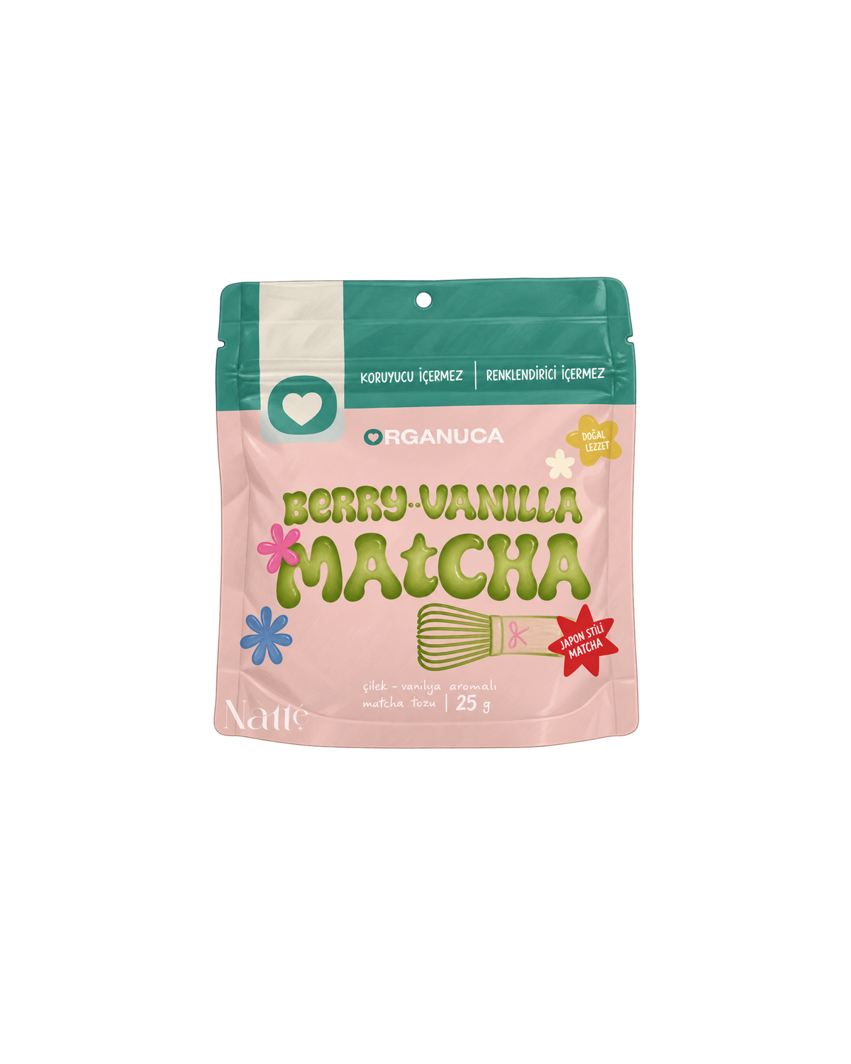 Organuca Berry-Vanilla Matcha – 25g