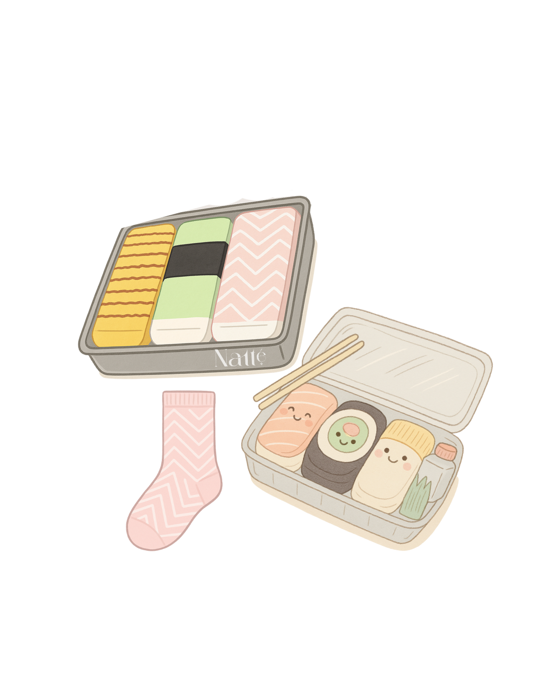 Sushi Trio socks