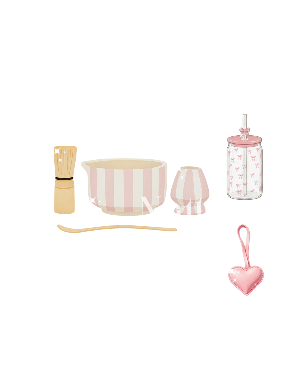 Sugar Lines Matcha Set — Bowette