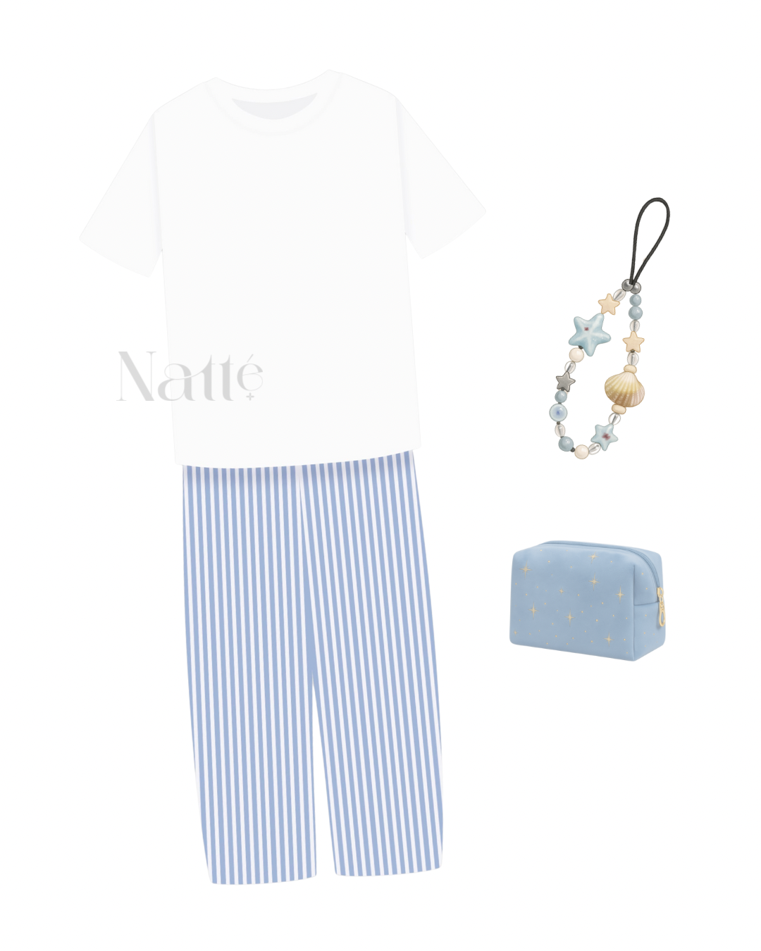 Bleu Blanc set