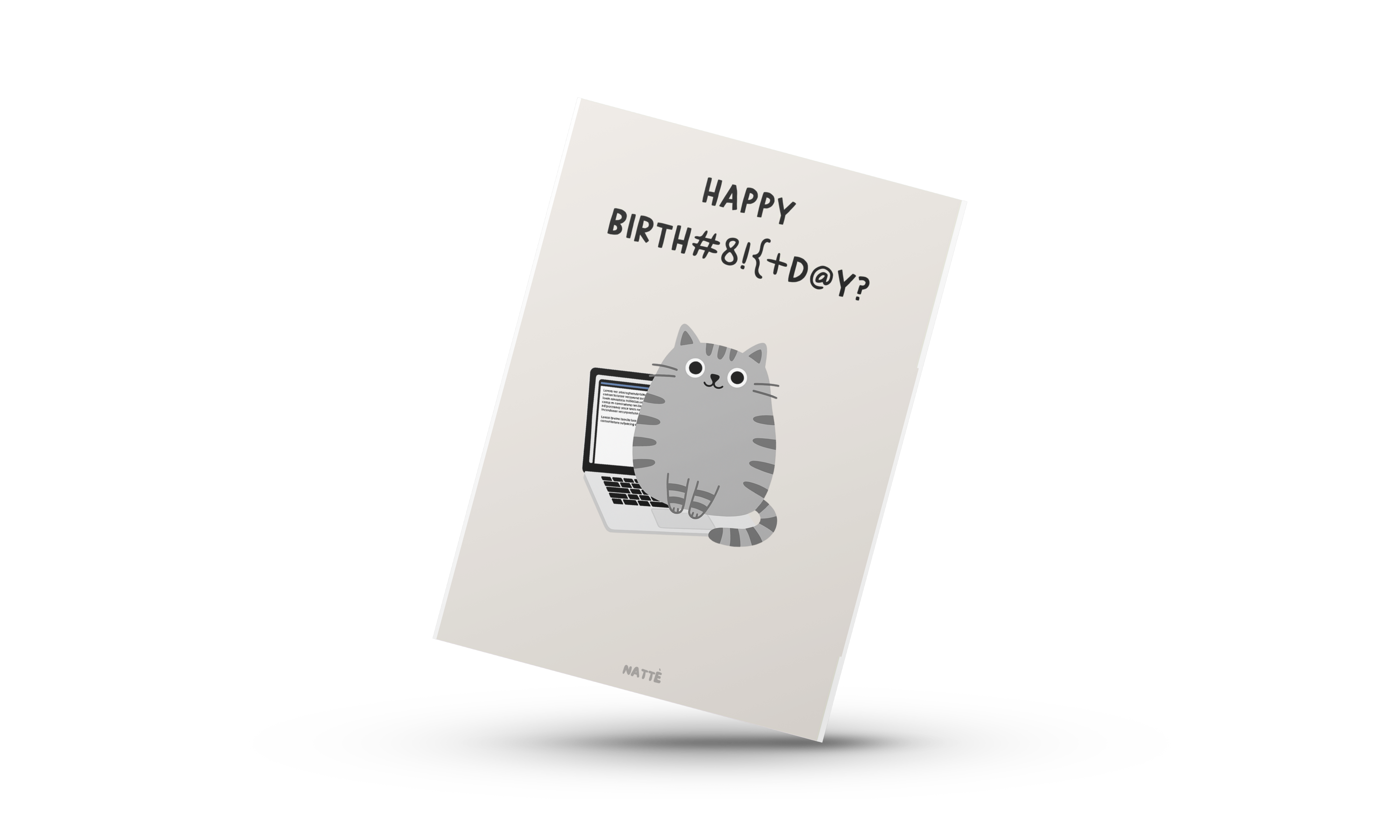 Happy Birthday - Oops! Cat on the Keys